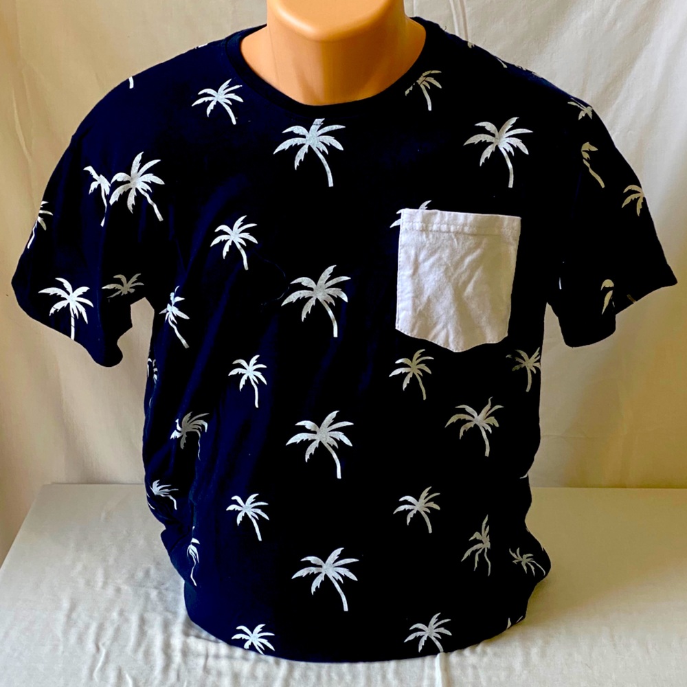 Blue Palm Tee
